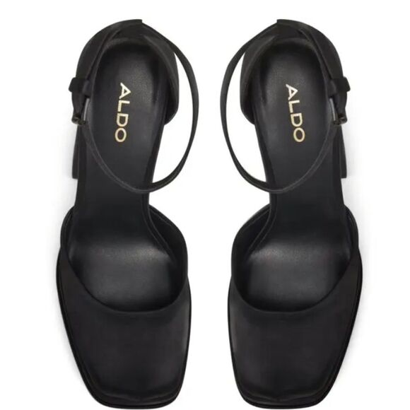 BRAND NEW ALDO GRANDLE ANKLE-STRAP DOUBLE PLATFORM PUMPS S2 - Picture 6 of 16